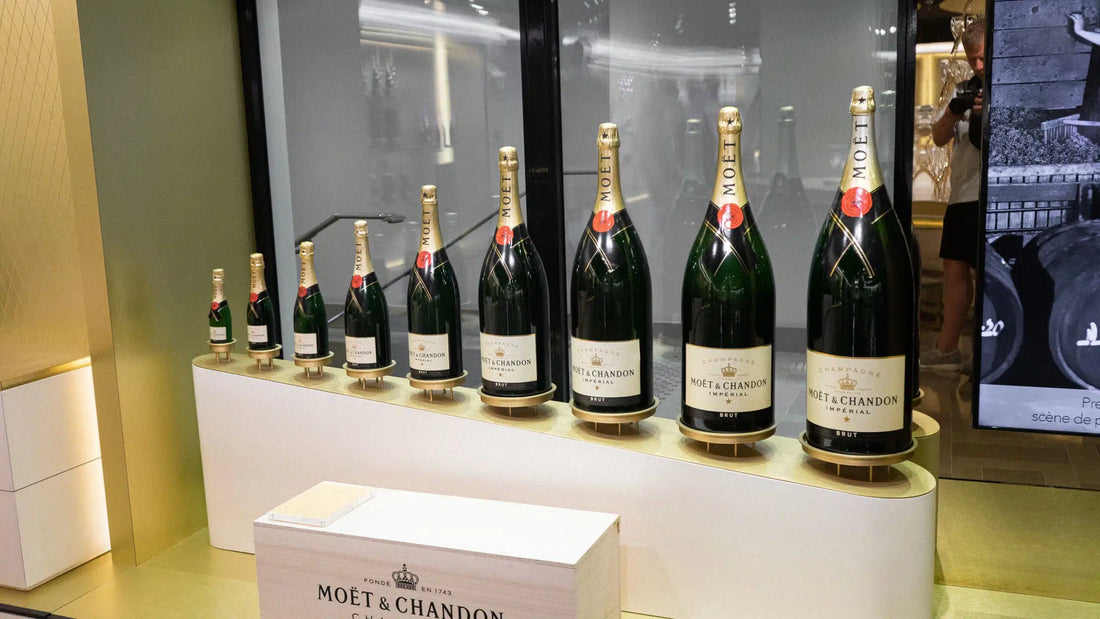 Størrelser på champagneflasker