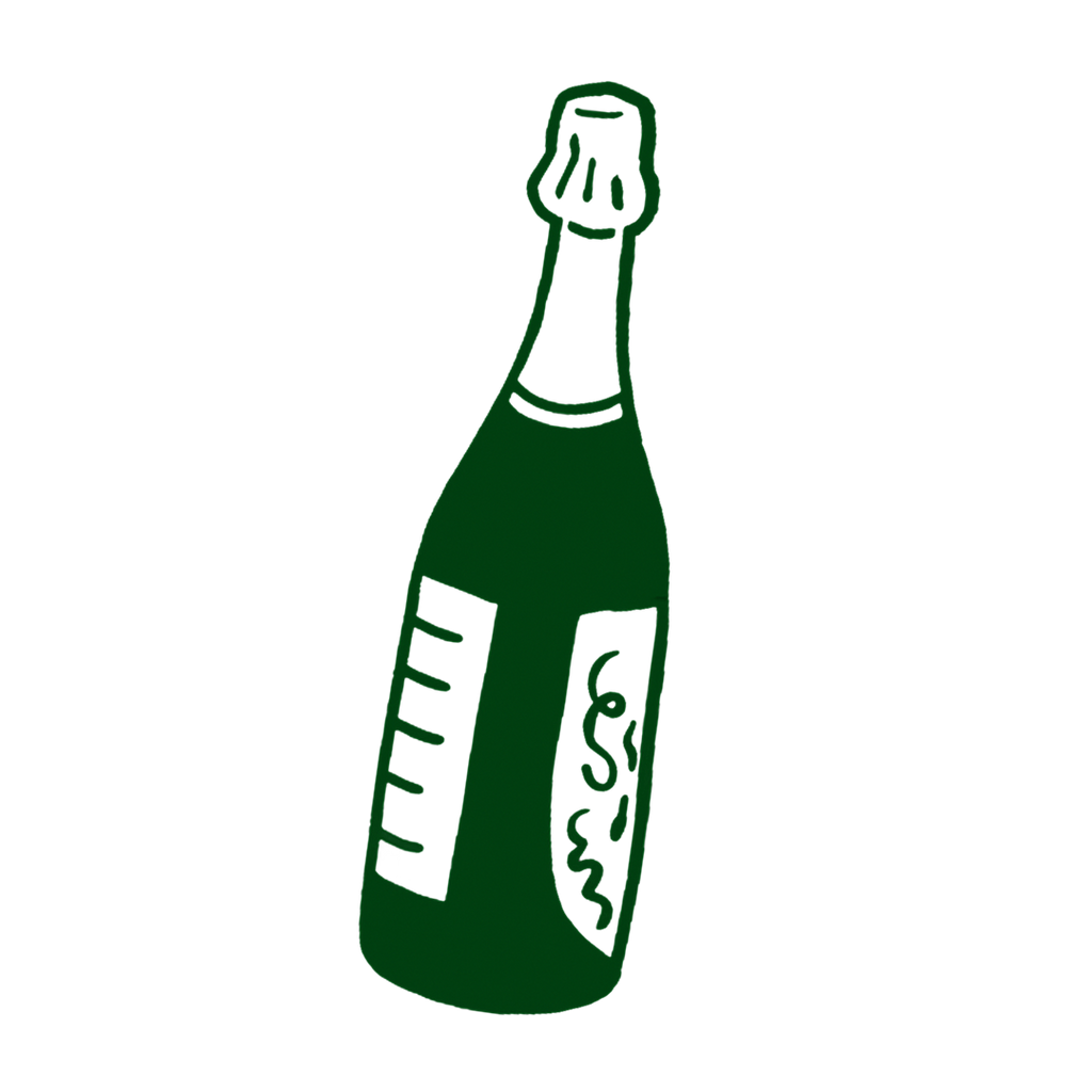 Champagneflaske illustration