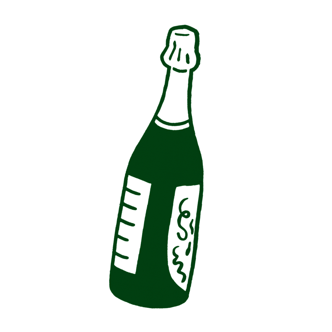 Champagneflaske illustration