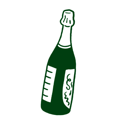 Champagneflaske illustration