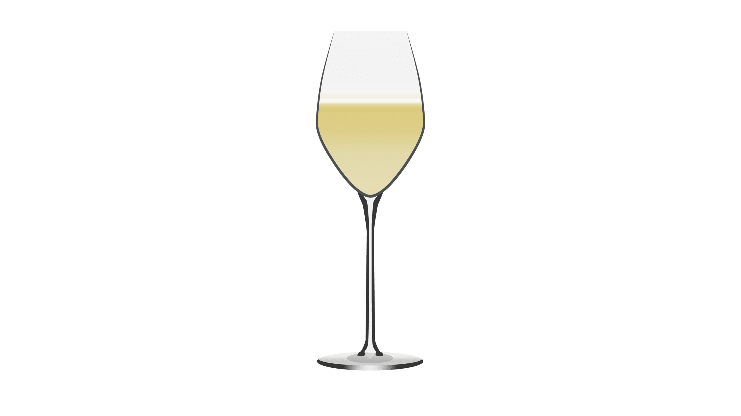 Illustration Champagneglas coupe